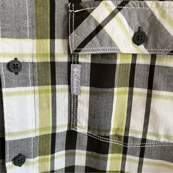 Columbia Plaid Flannel Button Up Long Sleeve Shirt Multi Colored Size XXL - Picture 5 of 13